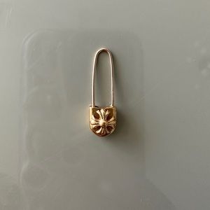 Chrome Hearts 22k Gold Safety Pin Earring